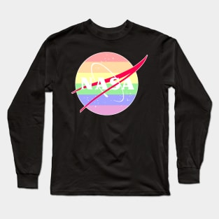 Pastel Nasa Logo - Rainbow Long Sleeve T-Shirt